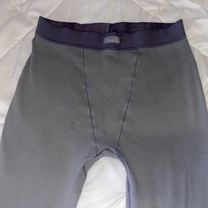 SKIMS Cotton Rib Thermal Leggings In Pacific M